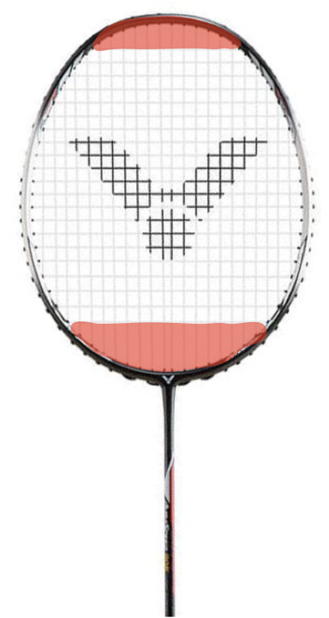 badminton string tension weak spots