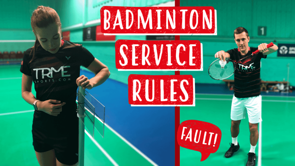 badminton service rules